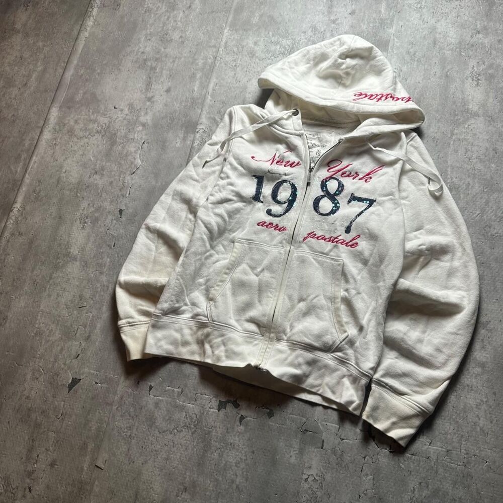 Aeropostale Women's White Hoodie